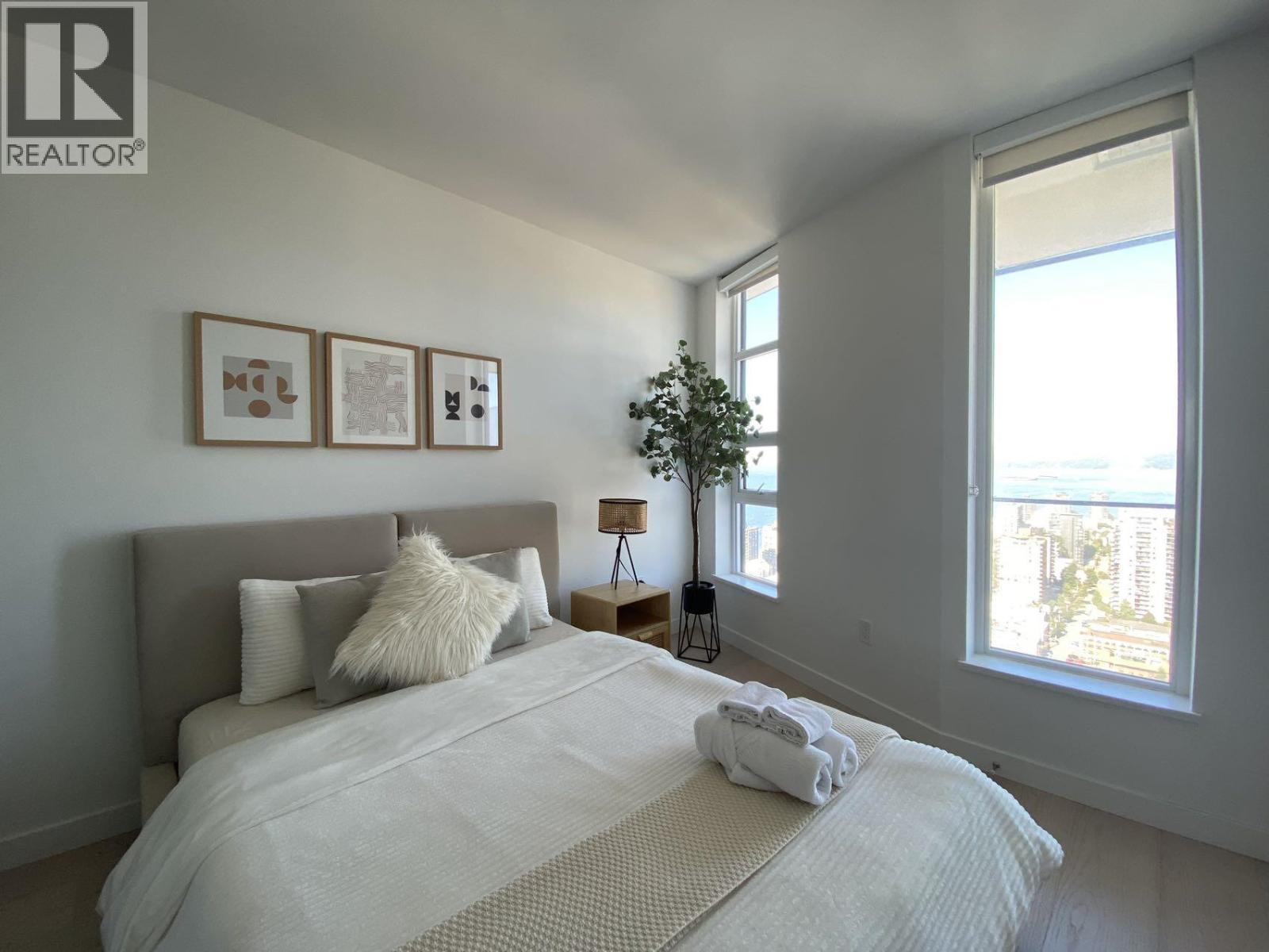 3901 1289 Hornby Street, Vancouver, BC - Indoor Photo Showing Bedroom