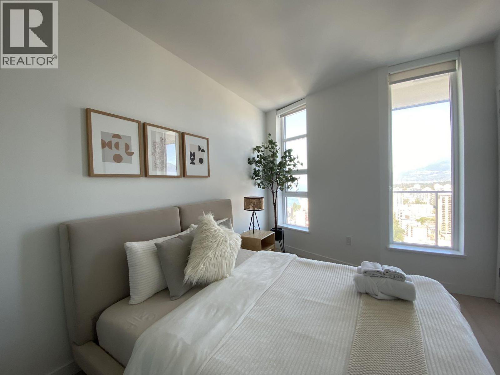 3901 1289 Hornby Street, Vancouver, BC - Indoor Photo Showing Bedroom