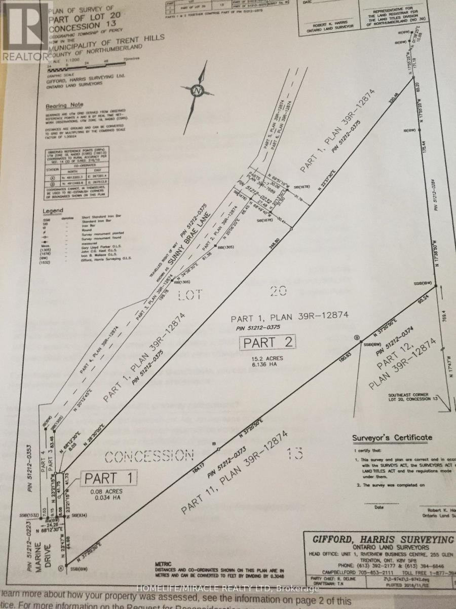 # (13.91 Acres) - 000 Marine Drive, Trent Hills, ON