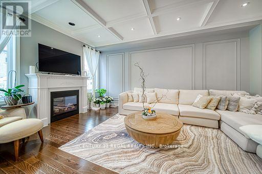 3095 Robert Brown Boulevard, Oakville, ON - Indoor Photo Showing Living Room With Fireplace