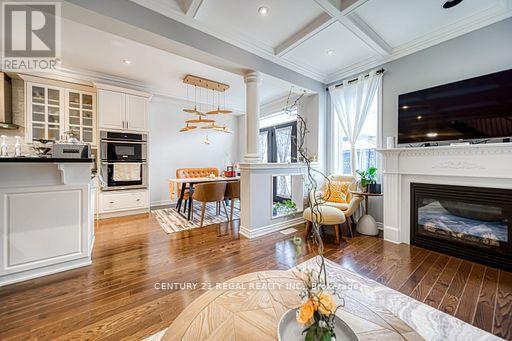 3095 Robert Brown Boulevard, Oakville, ON - Indoor Photo Showing Living Room With Fireplace