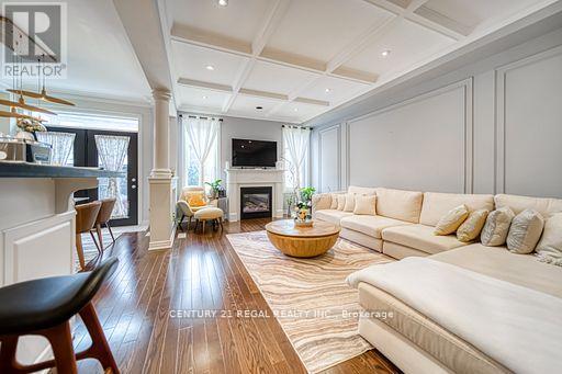 3095 Robert Brown Boulevard, Oakville, ON - Indoor Photo Showing Living Room With Fireplace