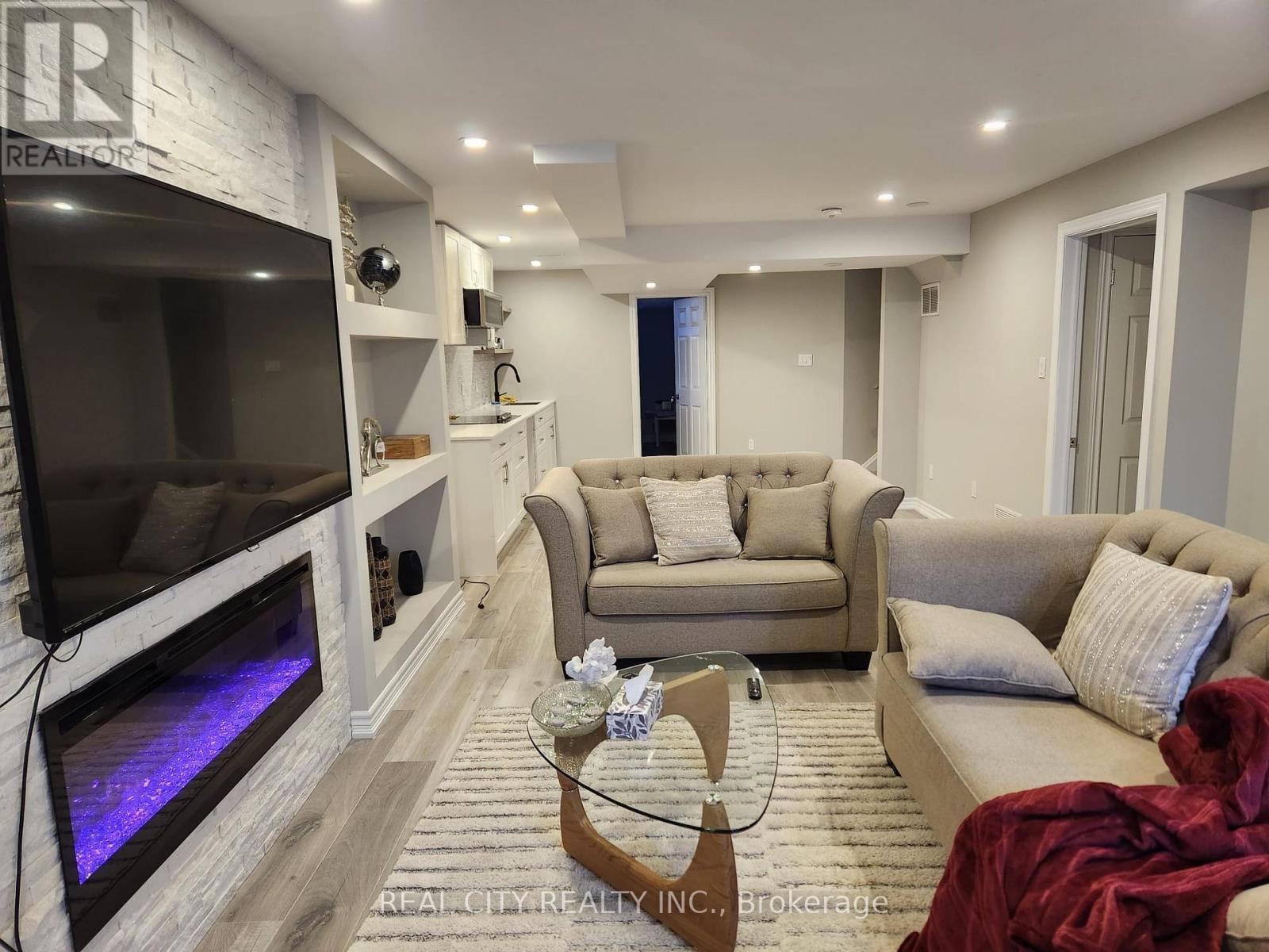 Basement - 2364 Equestrian Crescent, Oshawa, ON - Indoor With Fireplace