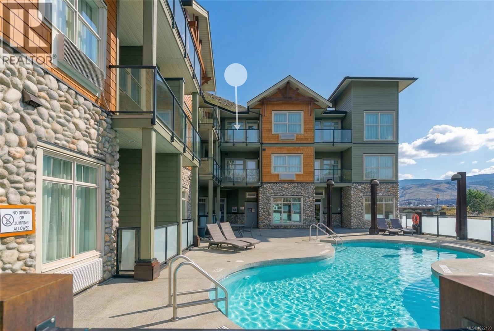 310D 1730 Riverside Lane, Courtenay, BC - Outdoor With In Ground Pool With Balcony