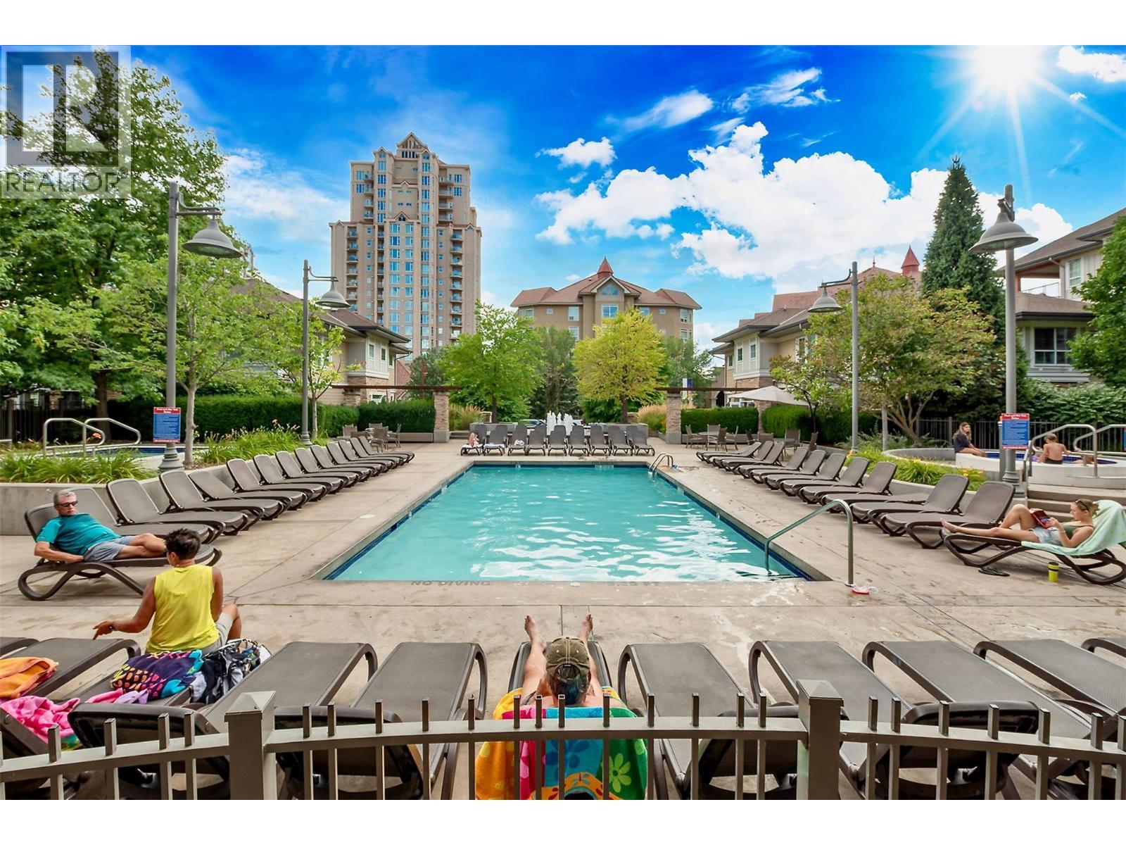 1099 Sunset Drive Unit# 324, Kelowna, BC - Outdoor With In Ground Pool