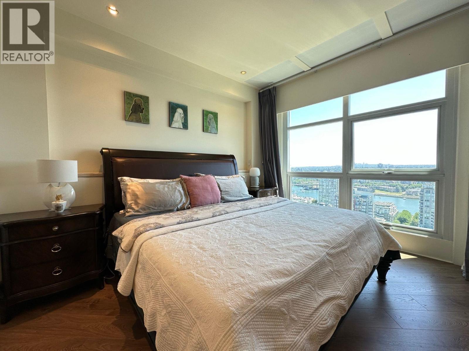 3002 388 Drake Street, Vancouver, BC - Indoor Photo Showing Bedroom