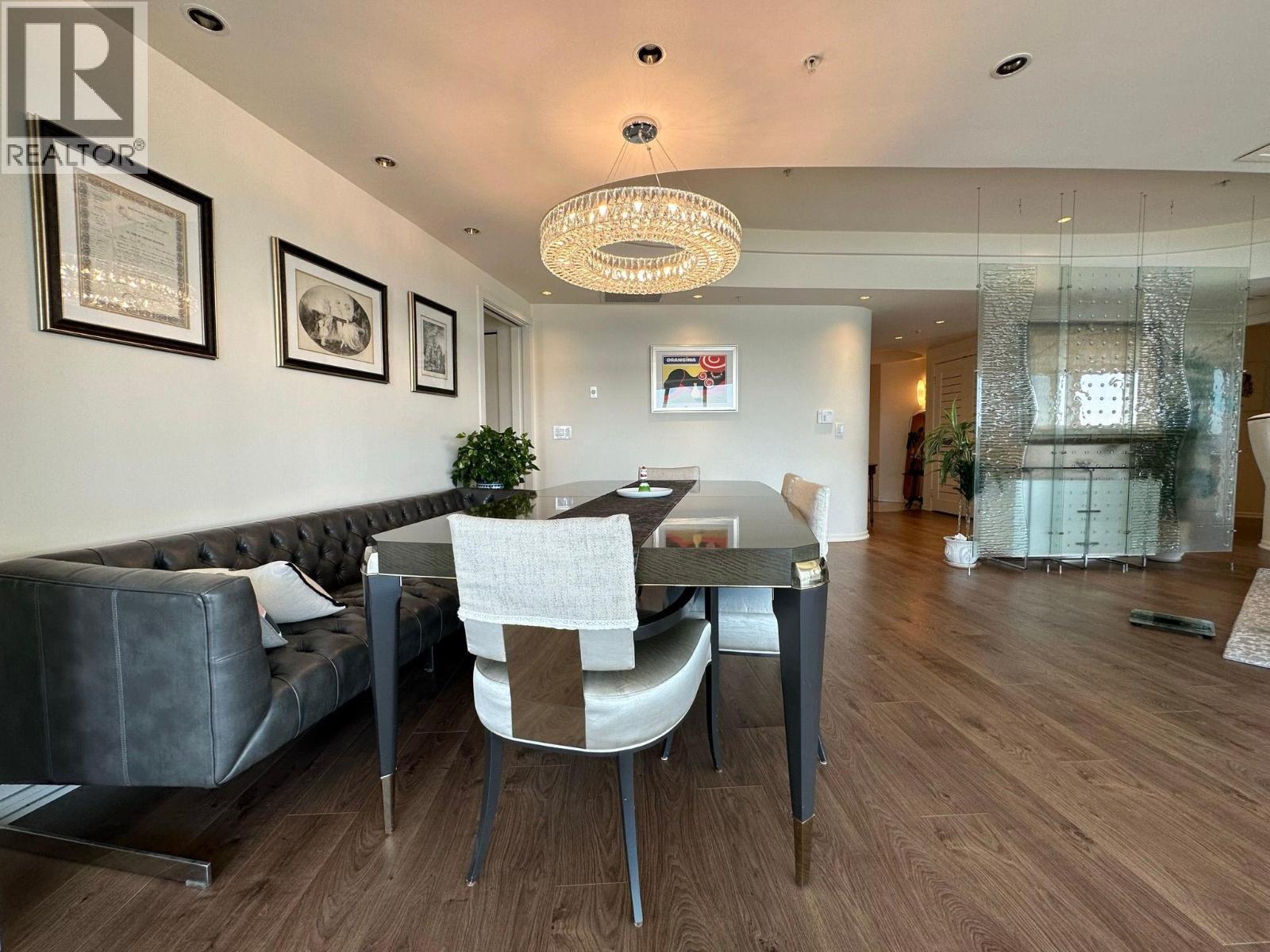 3002 388 Drake Street, Vancouver, BC - Indoor Photo Showing Dining Room
