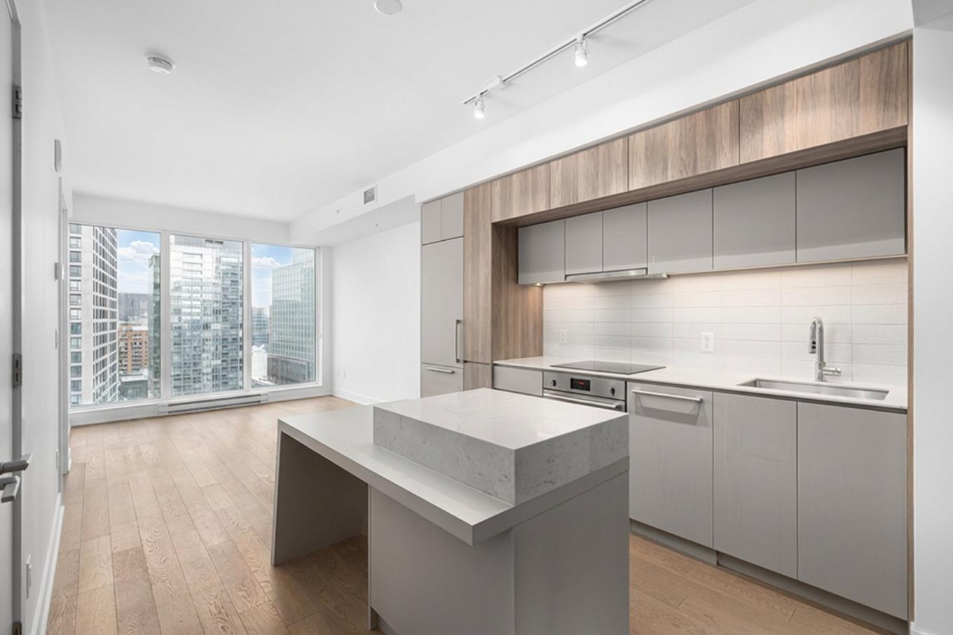 Cuisine - 4307-1288 Rue St-Antoine O., Montréal (Ville-Marie), QC - Indoor Photo Showing Kitchen With Upgraded Kitchen