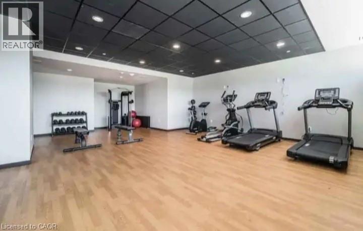 108 Garment Street Unit# 407, Kitchener, ON - Indoor Photo Showing Gym Room