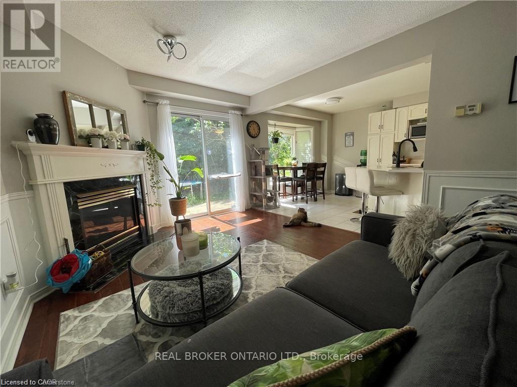 39 Sable Drive, Hamilton, ON - Indoor Photo Showing Living Room With Fireplace