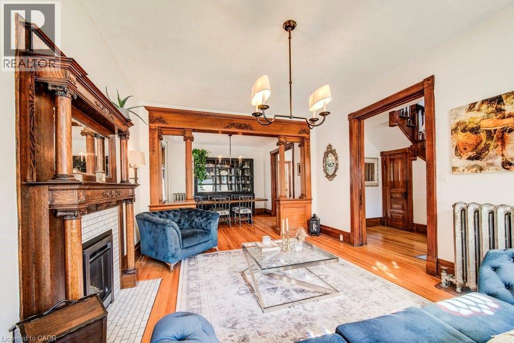 350 Queen Street S, Kitchener, ON - Indoor Photo Showing Other Room With Fireplace