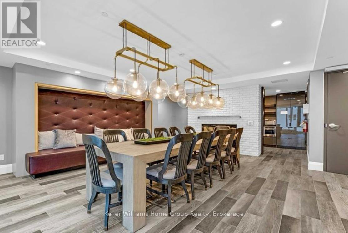 Private dinning for gatherings with full kitchen - 205 - 63 Arthur Street S, Guelph (St. Patrick'S Ward), ON - Indoor Photo Showing Dining Room