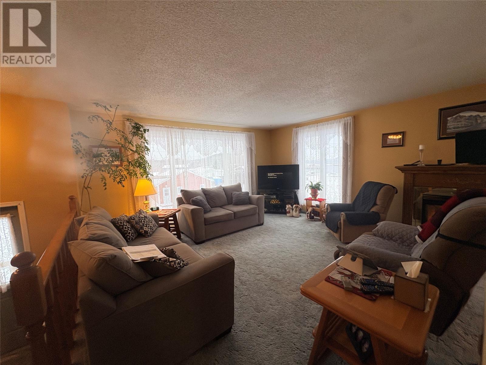 10 Nippards Lane, Embree, NL - Indoor Photo Showing Living Room With Fireplace
