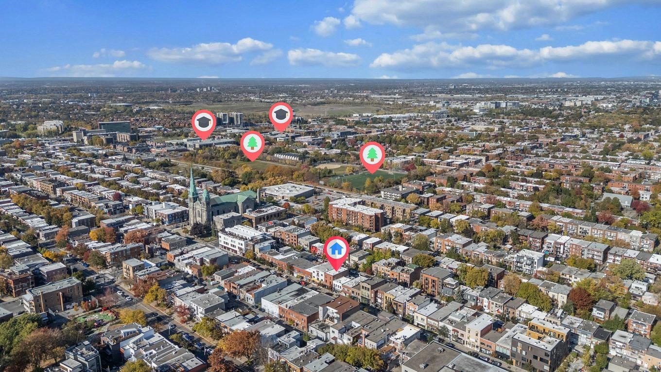 Photo aérienne - 7591 Rue St-Hubert, Montréal (Villeray/Saint-Michel/Parc-Extension), QC - Outdoor With View