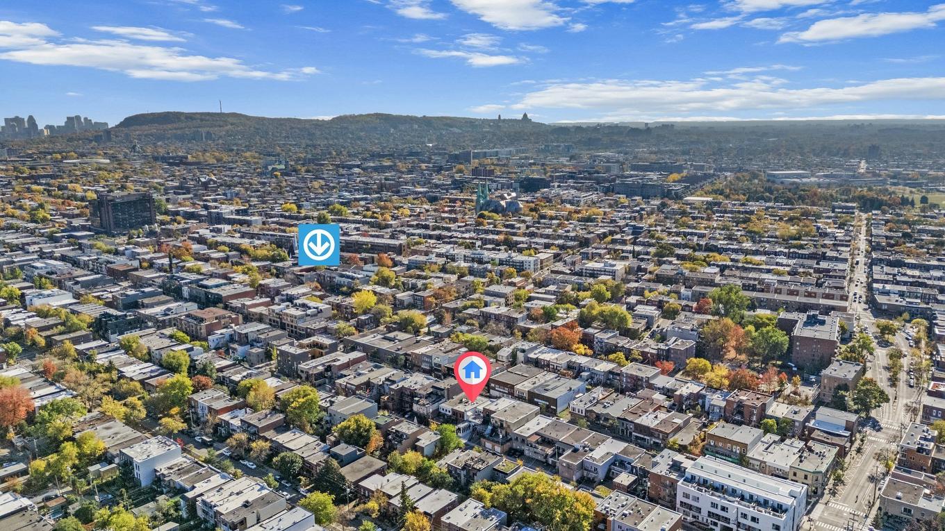 Photo aérienne - 7591 Rue St-Hubert, Montréal (Villeray/Saint-Michel/Parc-Extension), QC - Outdoor With View