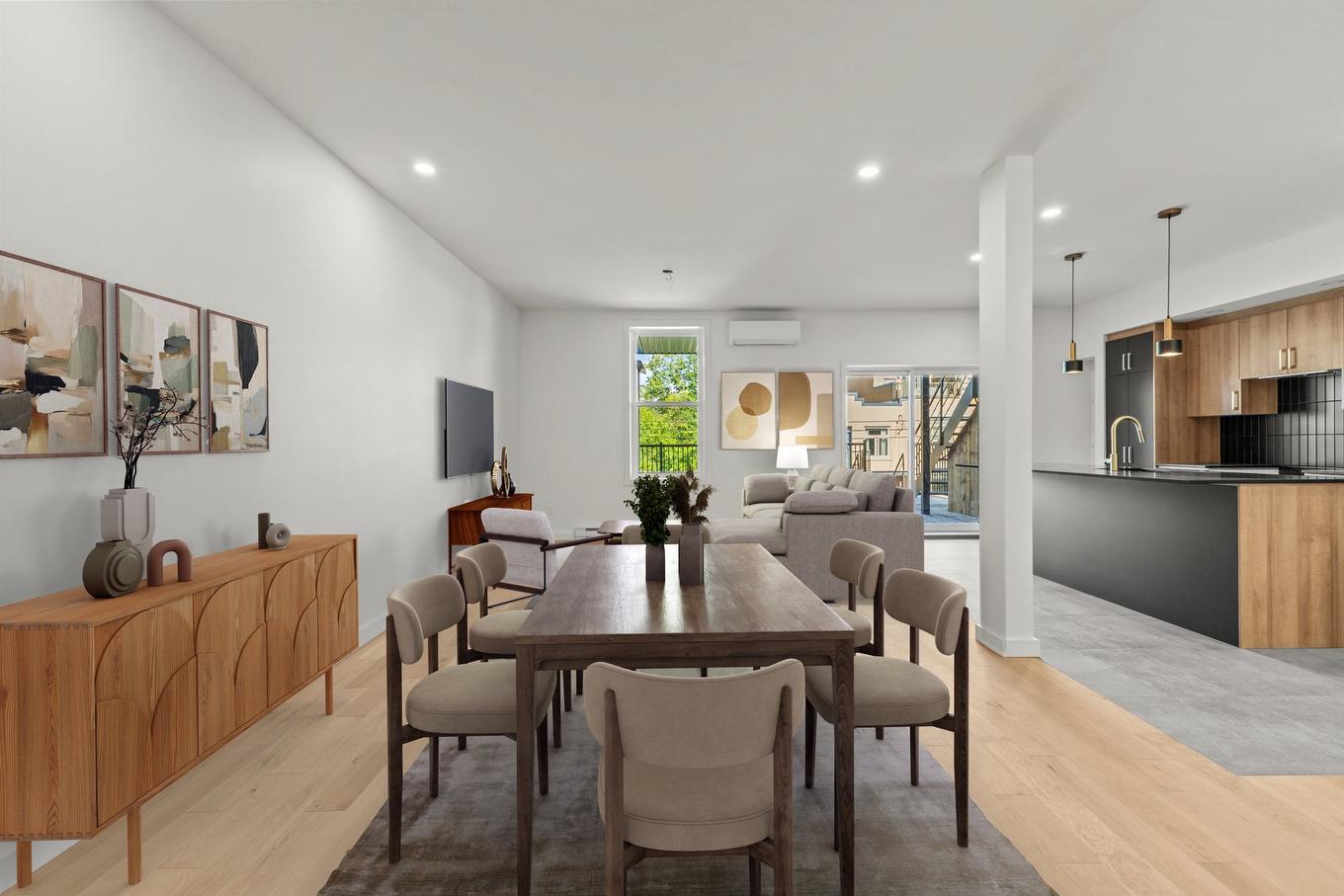 Salle à manger - 7591 Rue St-Hubert, Montréal (Villeray/Saint-Michel/Parc-Extension), QC - Indoor Photo Showing Dining Room