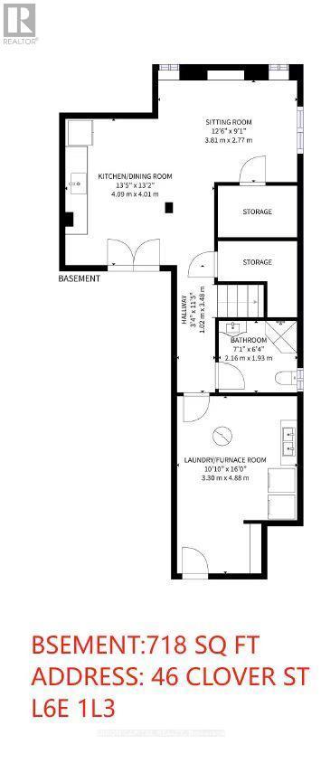 Bsmt - 46 Clover Street, Markham, ON