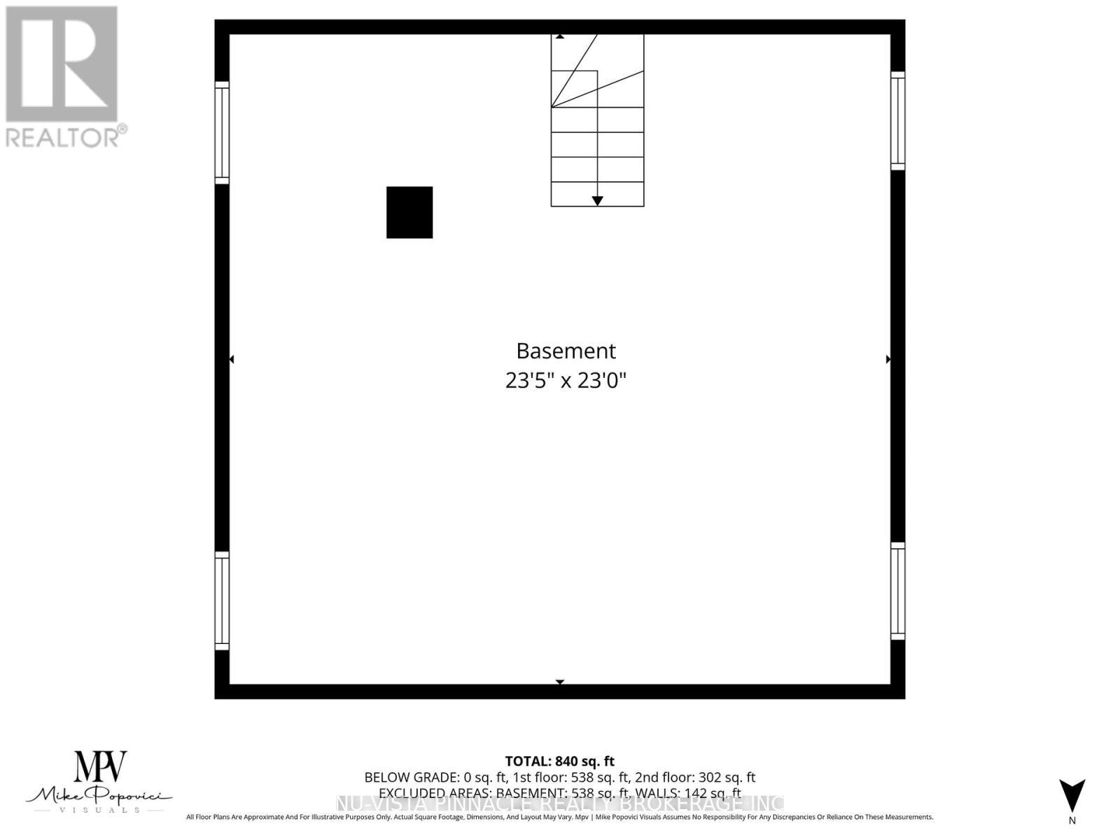 Basement layout, approx. measurements. - 81 Dunkirk Drive N, St. Thomas, ON - Other