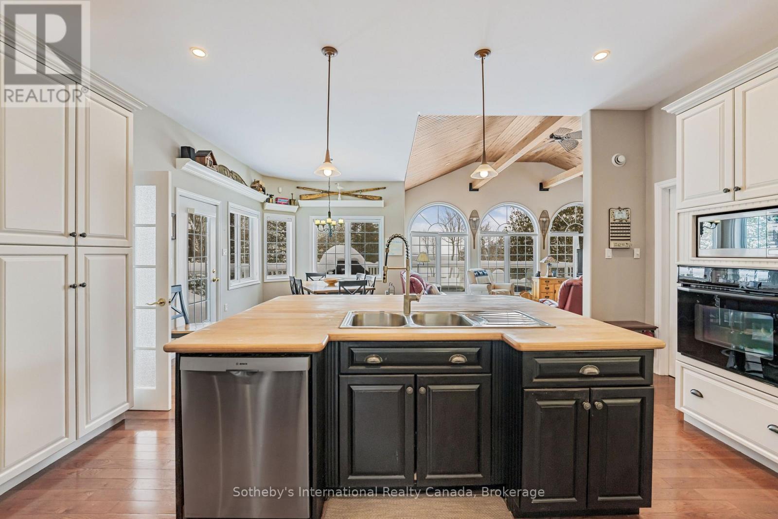 679 Sandy Bay Road, Tiny, ON - Indoor Photo Showing Kitchen With Double Sink