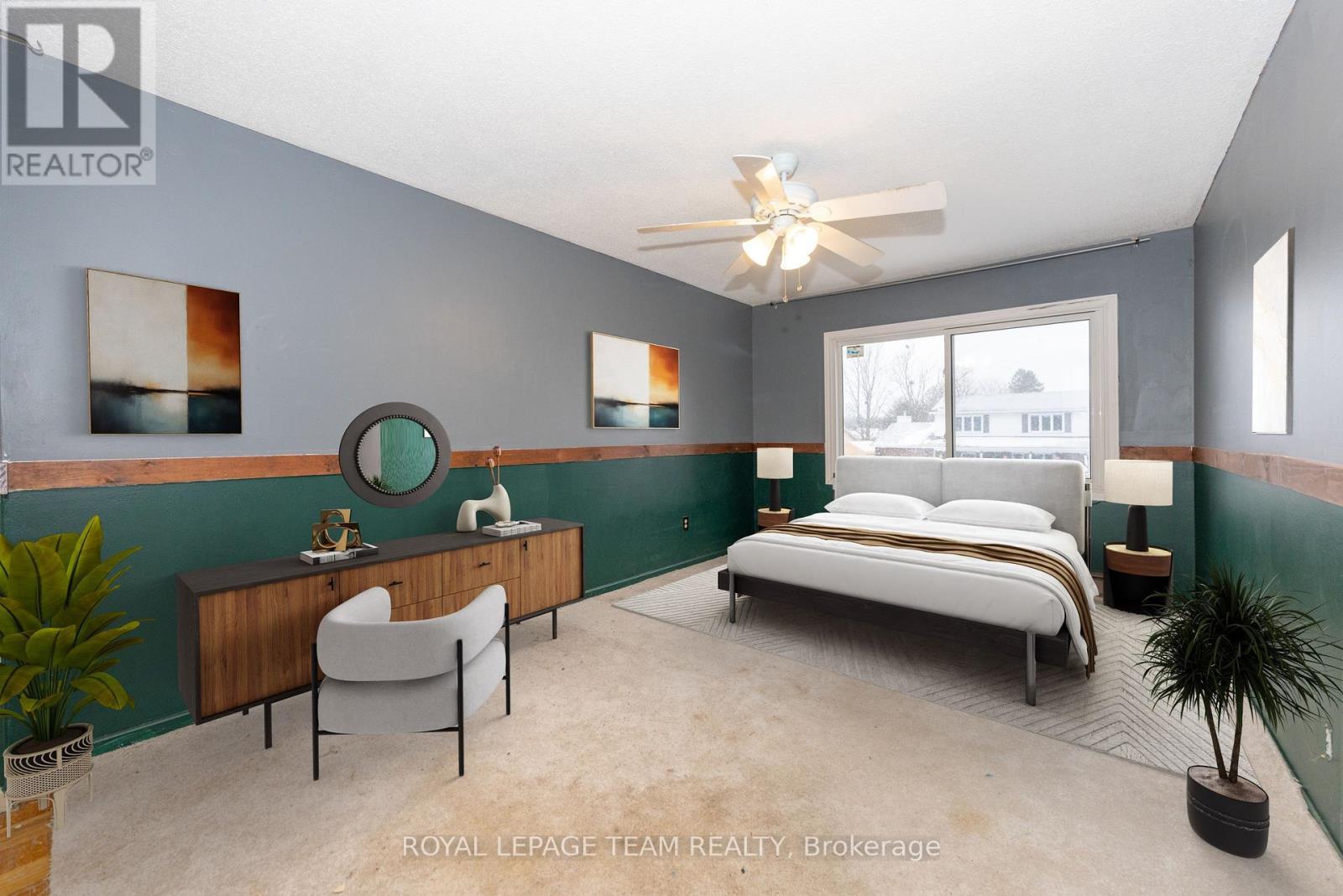 Virtually Staged - 7 Coolbrook Cr Crescent, Ottawa, ON - Indoor Photo Showing Bedroom