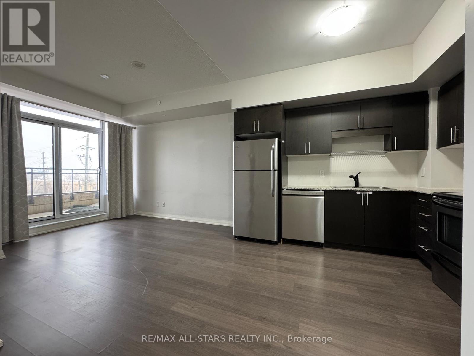 Living/Dining - 202 - 9500 Markham Road, Markham, ON - Indoor Photo Showing Kitchen