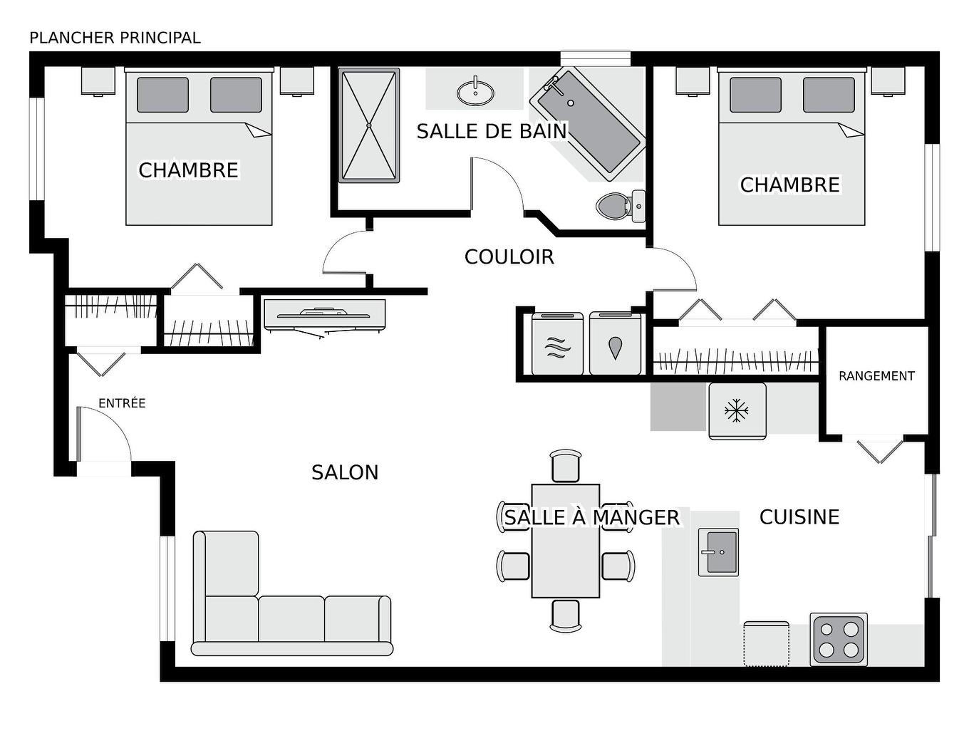 Plan (croquis) - 122 Rue Blanchard, Saint-Jérôme, QC - Other