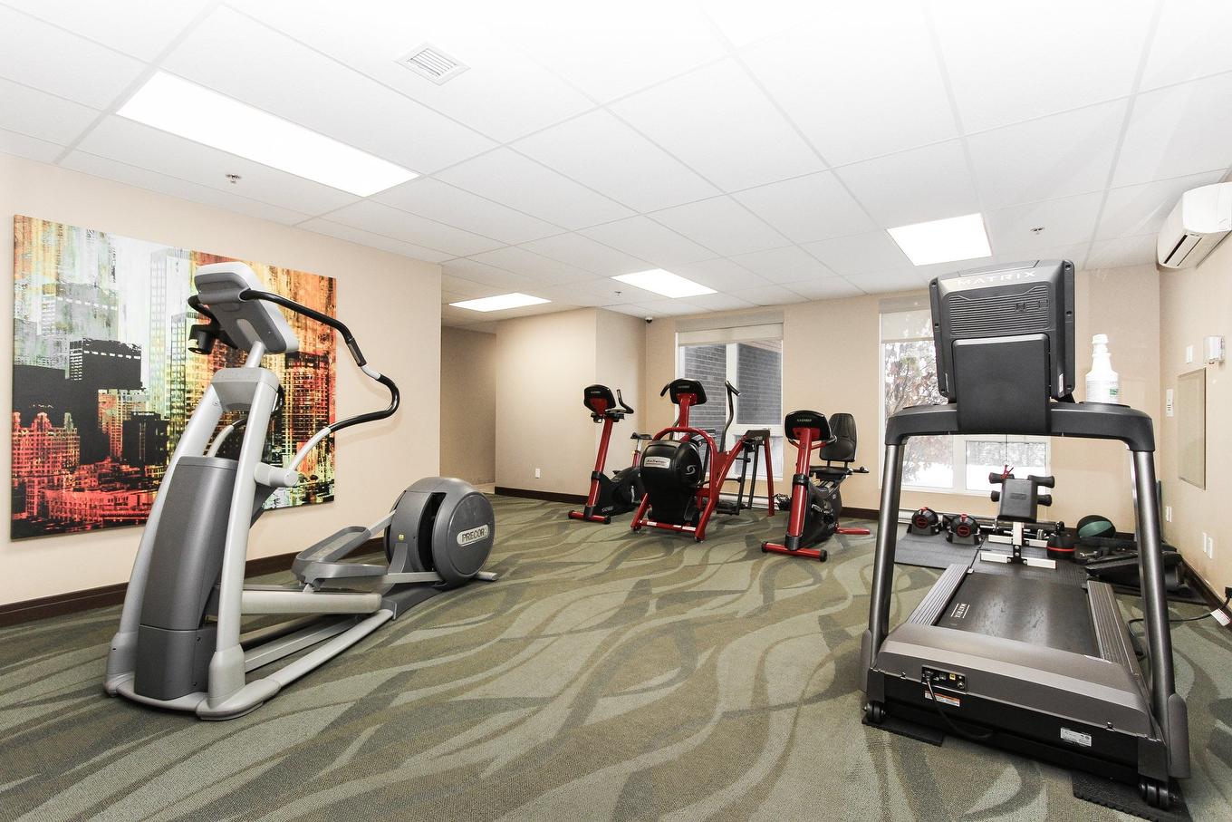 Salle d'exercice - 609-5445 Rue De Meudon, Montréal (Saint-Léonard), QC - Indoor Photo Showing Gym Room