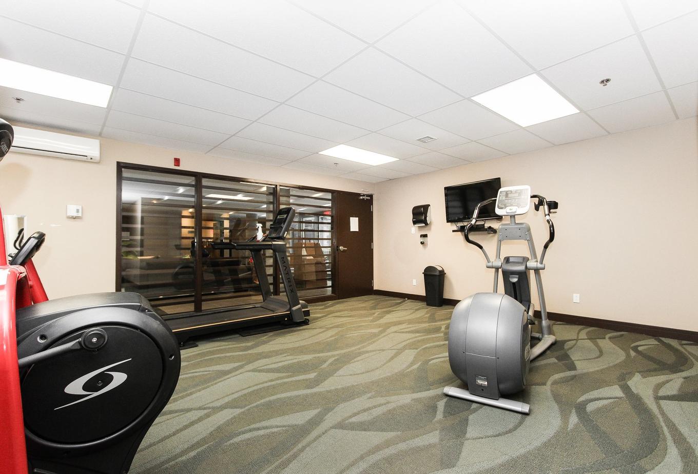 Salle d'exercice - 609-5445 Rue De Meudon, Montréal (Saint-Léonard), QC - Indoor Photo Showing Gym Room