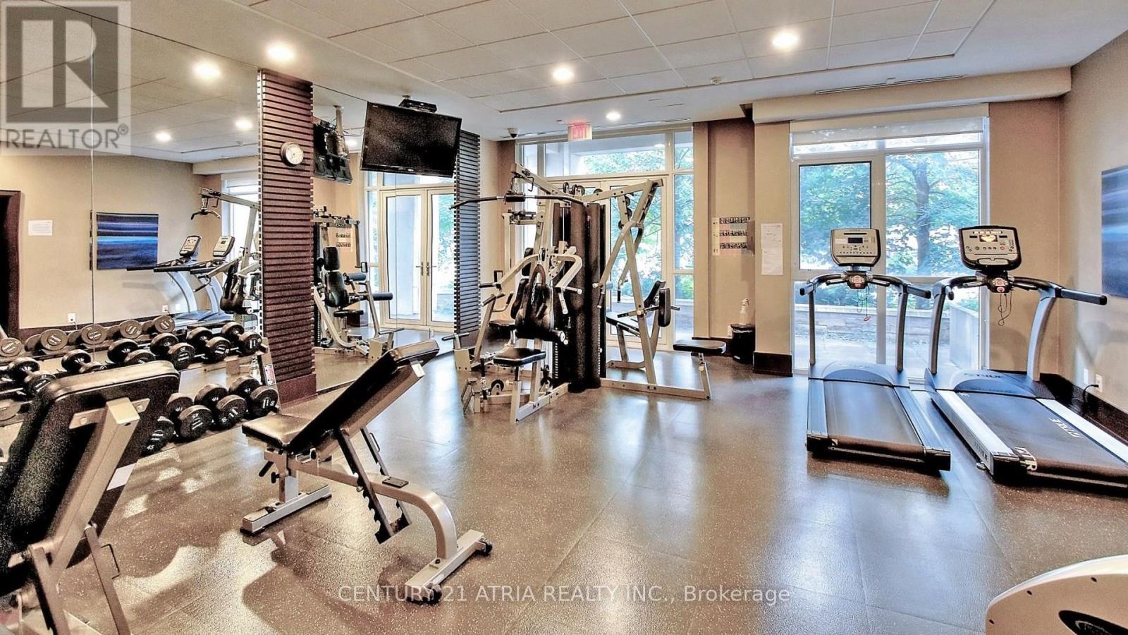311D - 57 Upper Duke Crescent, Markham, ON - Indoor Photo Showing Gym Room