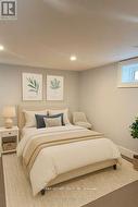 Virtually Staged Lower Bedroom -