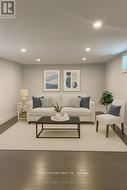 Virtually Staged Lower Level Rec Room -