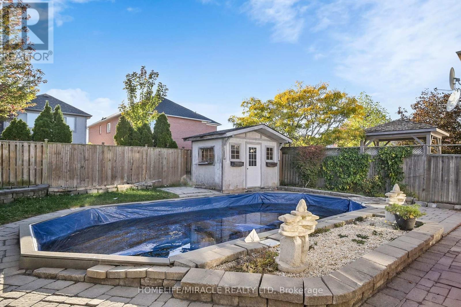 1012 Gordon Heights, Milton, ON - Outdoor With In Ground Pool With Backyard