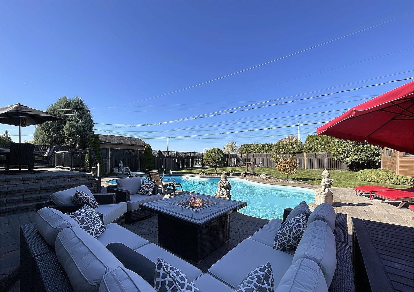 Patio - 168 Rue Landry, Salaberry-De-Valleyfield, QC - Outdoor With In Ground Pool