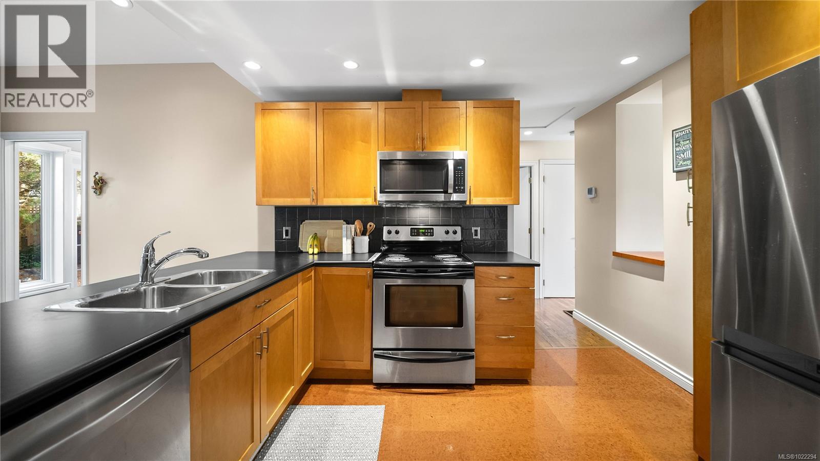 1716 Bay St, Victoria, BC - Indoor Photo Showing Kitchen With Double Sink