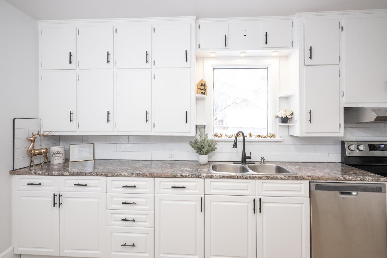 598 Van Norman Street, Thunder Bay, ON - Indoor Photo Showing Kitchen With Double Sink
