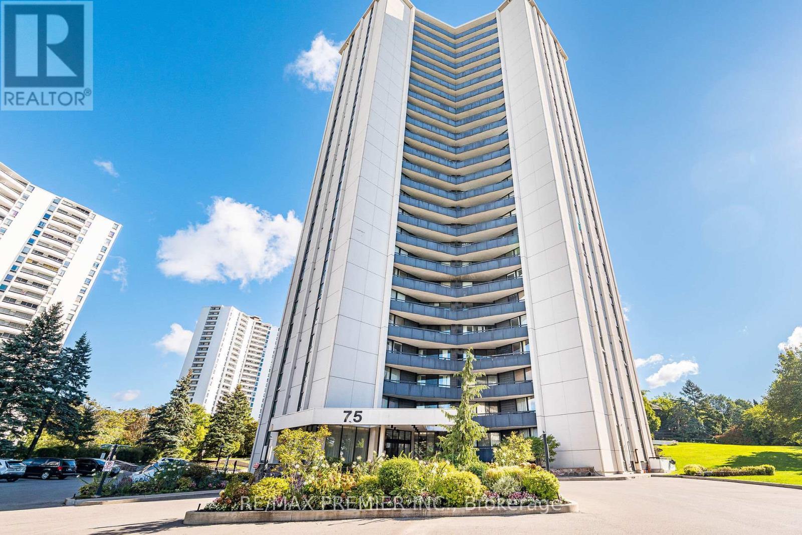 2308 - 75 Graydon Hall Drive, Toronto, ON - Outdoor With Balcony With Facade