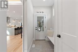 Mudroom from garage -