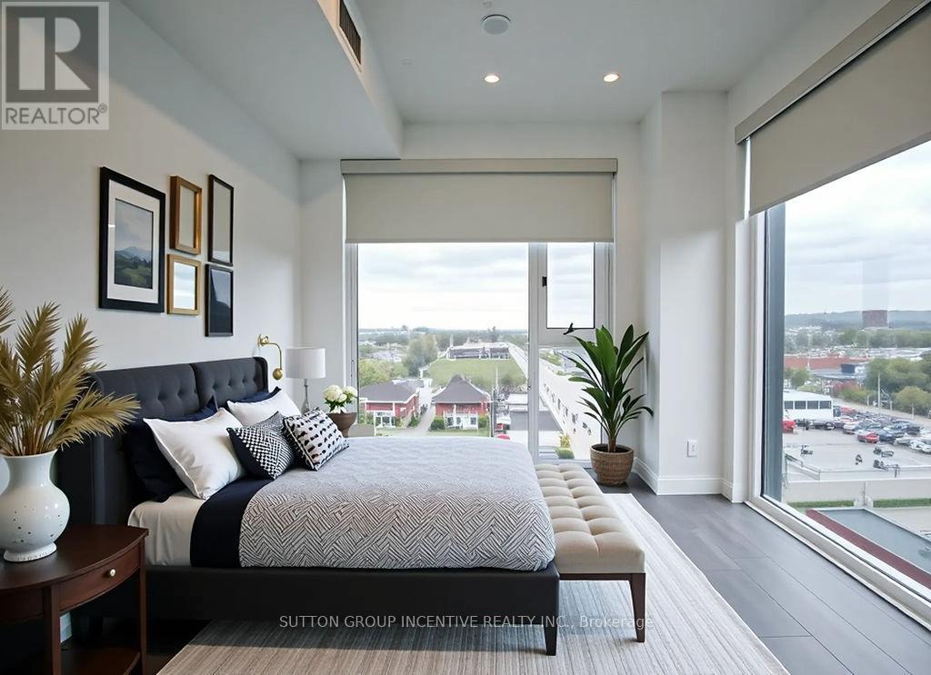 802 - 39 Mary Street, Barrie, ON - Indoor Photo Showing Bedroom