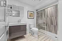 Full bathroom on lower level -