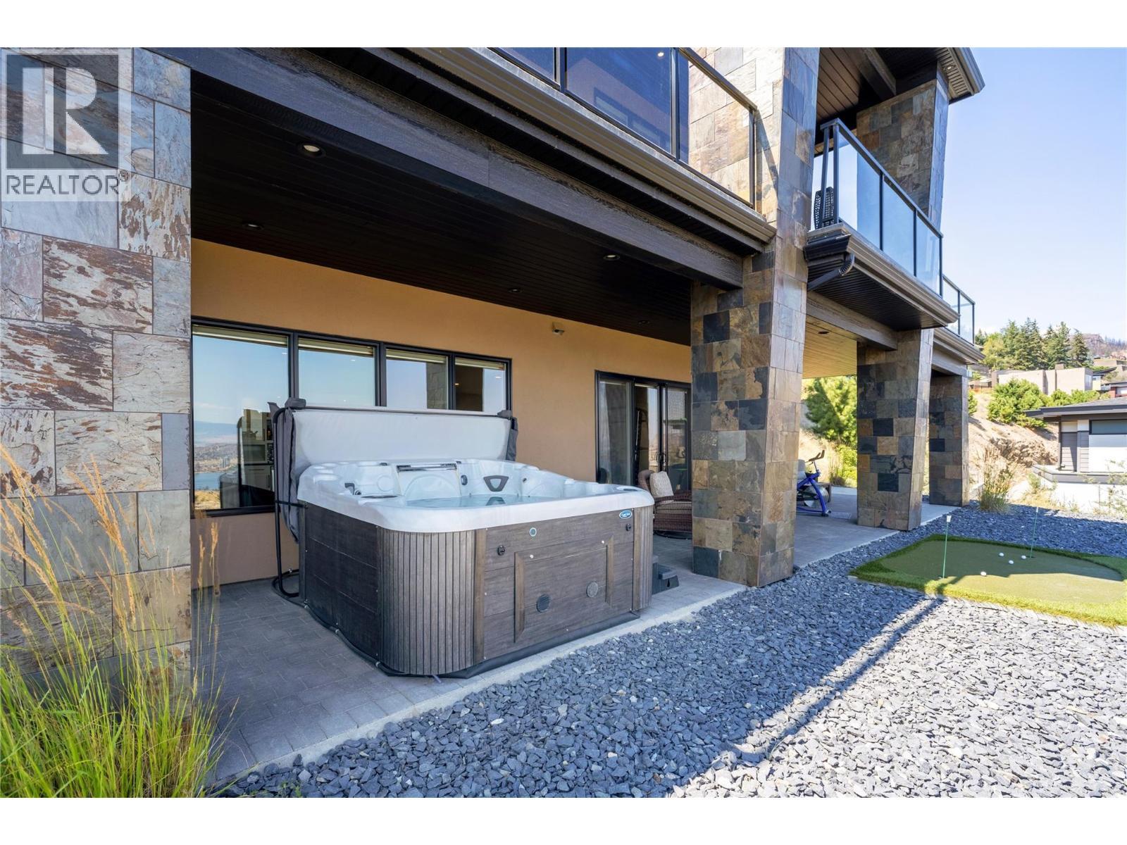 Relax your mind and muscles in your hottub - 1823 Diamond View Drive, West Kelowna, BC - Outdoor With Exterior