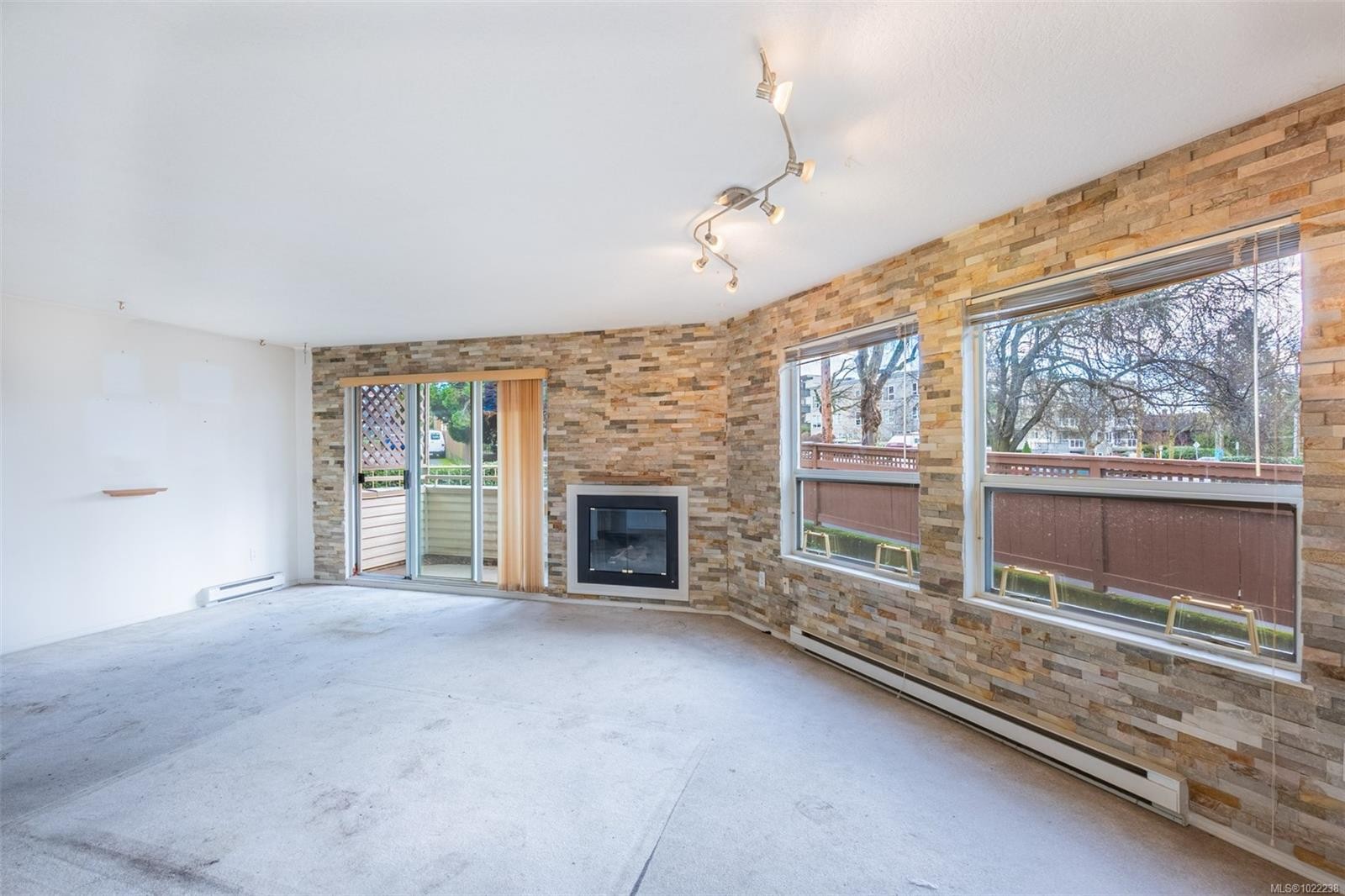 201-1055 Hillside Ave, Victoria, BC - Indoor Photo Showing Other Room With Fireplace