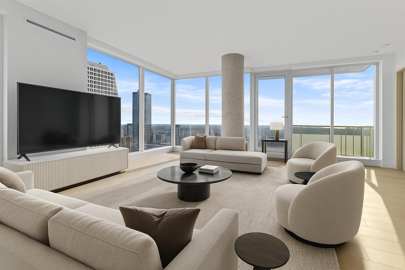 Salon - 2809-1450 Boul. René-Lévesque O., Montréal (Ville-Marie), QC - Indoor Photo Showing Living Room