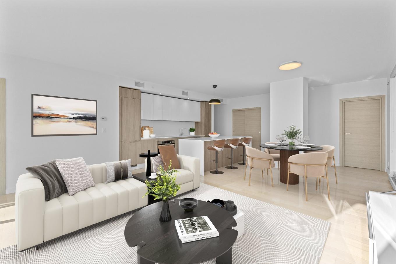 Salon - 2809-1450 Boul. René-Lévesque O., Montréal (Ville-Marie), QC - Indoor Photo Showing Living Room