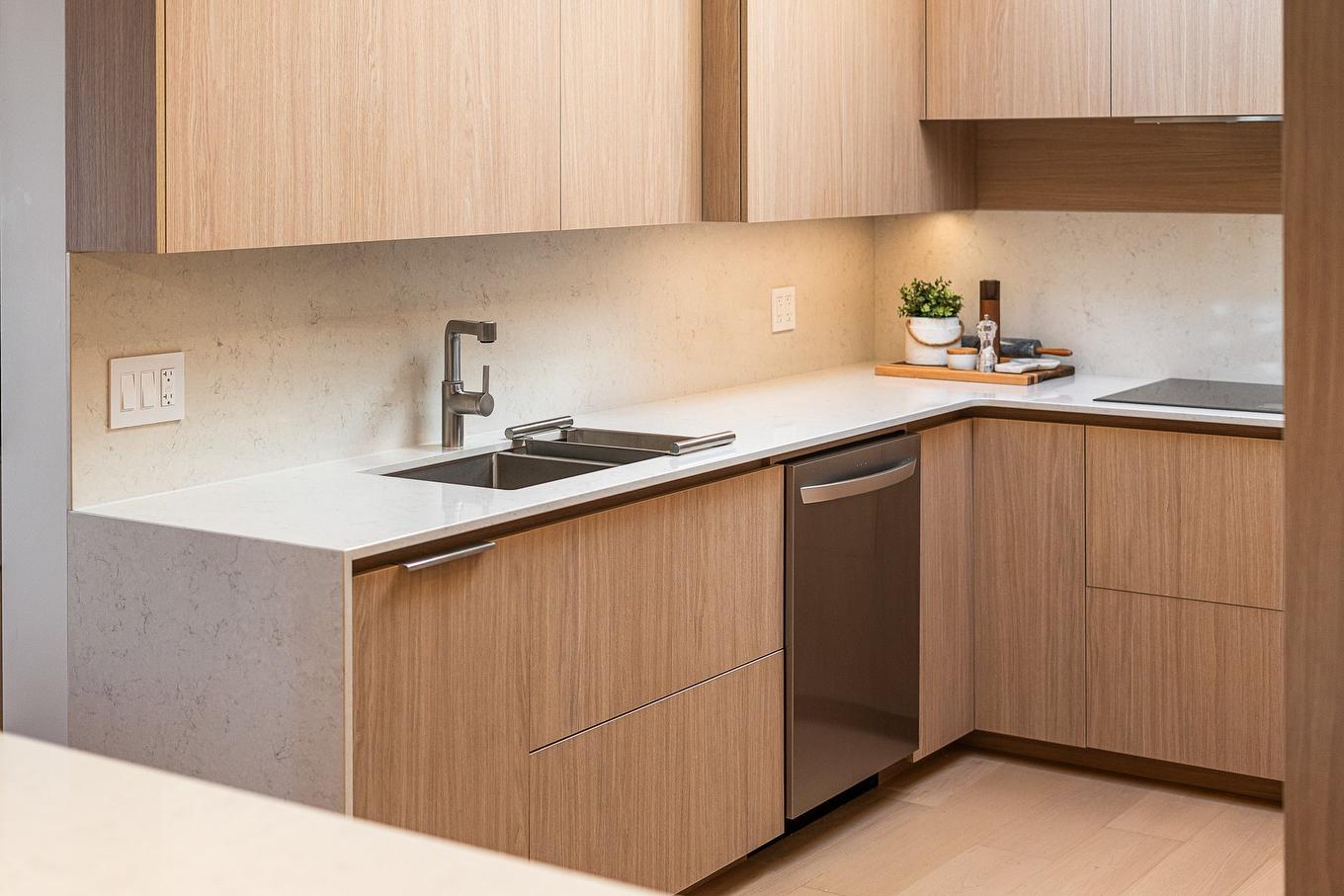 Cuisine - 6-300 Rue Du Moulin, Magog, QC - Indoor Photo Showing Kitchen With Double Sink