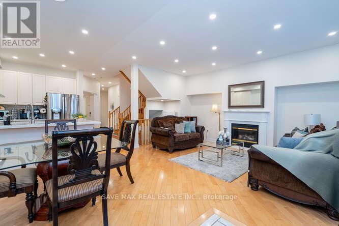 3452 Eglinton Avenue W, Mississauga, ON - Indoor Photo Showing Living Room With Fireplace