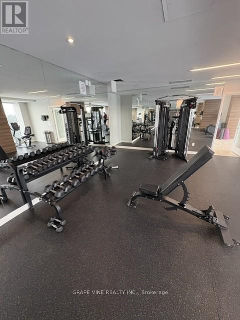 3705 - 805 Carling Avenue, Ottawa, ON - Indoor Photo Showing Gym Room