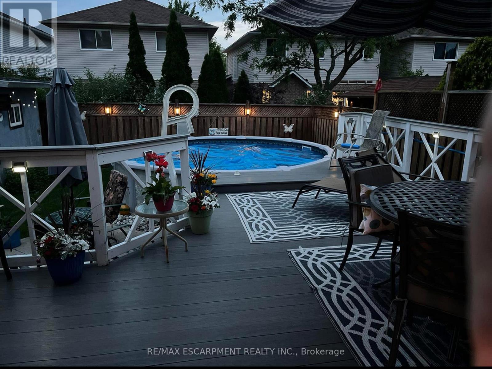 11 Jacqueline Boulevard, Hamilton, ON - Outdoor With Above Ground Pool With Deck Patio Veranda
