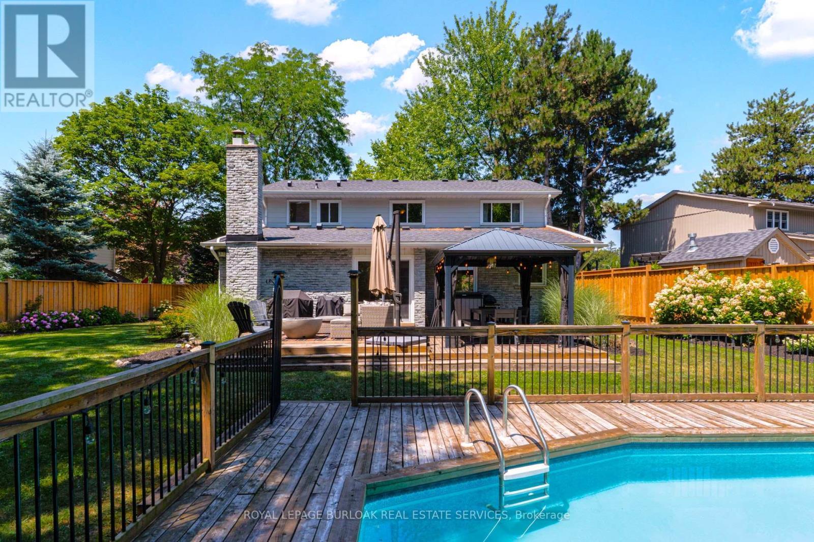 1807 Heather Hills Drive, Burlington, ON - Outdoor With In Ground Pool With Deck Patio Veranda