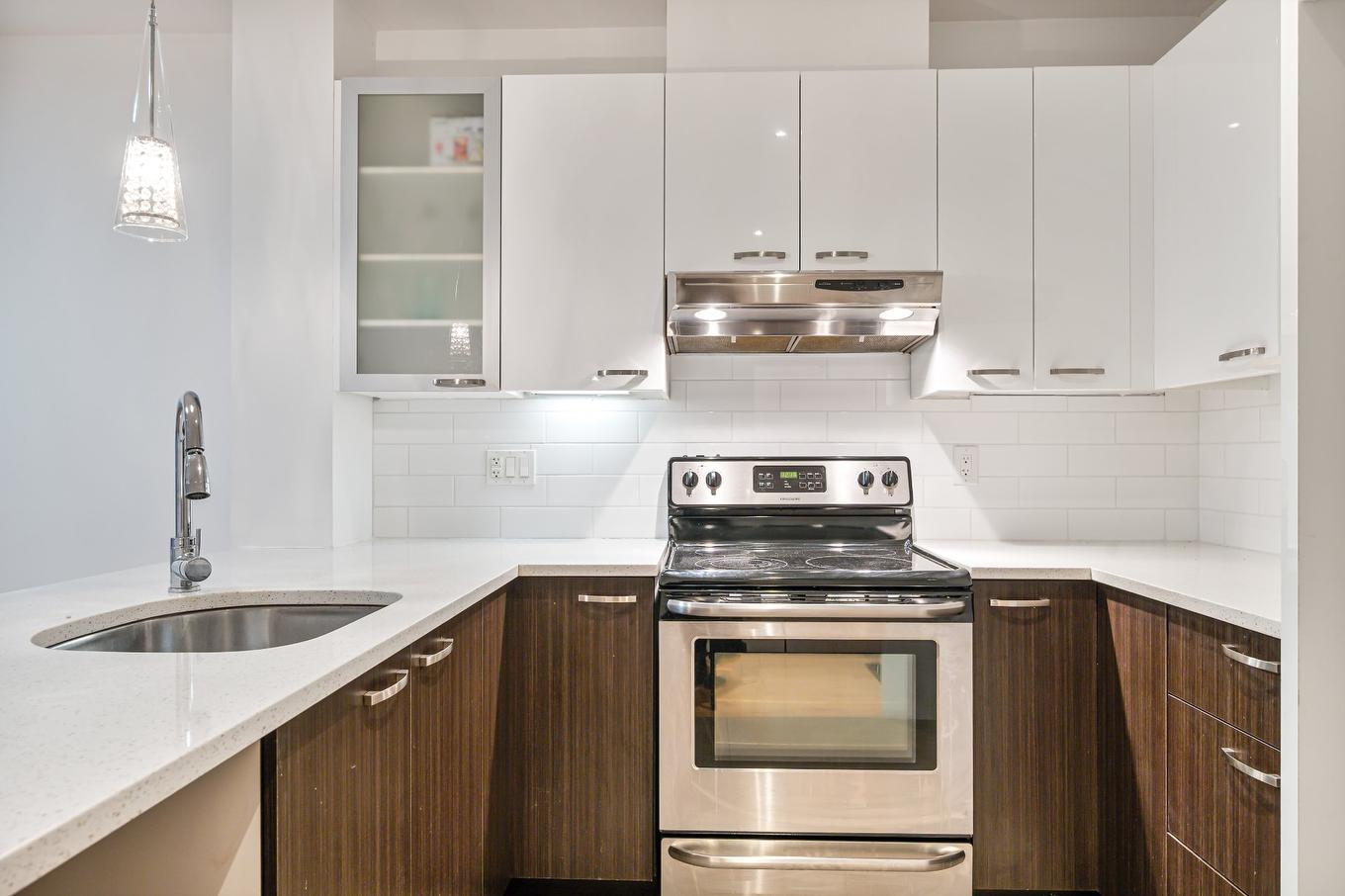 Kitchen - 107-440 Rue De La Gauchetière E., Montréal (Ville-Marie), QC - Indoor Photo Showing Kitchen With Upgraded Kitchen