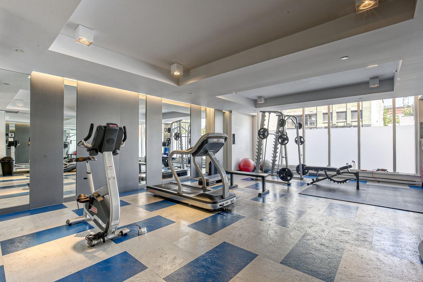 Salle d'exercice - 401-1869 Rue Des Bassins, Montréal (Le Sud-Ouest), QC - Indoor Photo Showing Gym Room